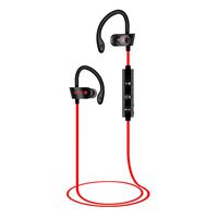 YJYdada Wireless Bluetooth Headset Headphones Sports Sweatproof Stereo Earbuds Earphone (Red)