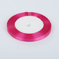 1PC 6mm Reels of Grosgrain Ribbon Roll for Bows Crafts Gifts Party Wedding