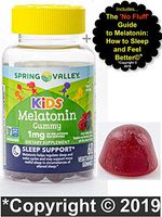 Melatonin for Kids Gummies (1mg) 60 ct from Spring Valley Bundle w/Melatonin and Sleep Guide©
