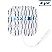 TENS 7000 Official TENS Unit Pads - Premium Quality OTC TENS Pads, 2" X 2" - Compatible with Most TENS Machines, Replacement Electrodes Value Pack, 48 Count