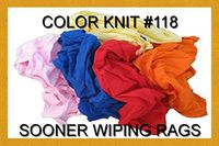 Color T-shirt Wiping Rags #118 (20x20x20)