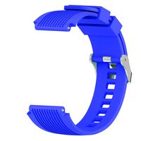 ZKxl8ca 20mm 22mm Silicone Metal Buckle Watch Strap Band for Samsung Gear S4 S3 2 S380 Royal Blue 22mm