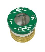 Bussmann T-30 Fuse, 30A, T, 125Vac, Screw-In, Pk4