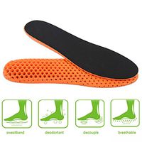 2.5cm 0.98" Height Increase Insole Invisible Increased Heel Shoe Lifts Inserts Elevator Shoe Pads Insoles for Men Women,Orange Black