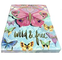Pooch & Sweetheart Gold Foil Gem Butterfly Mini Pocket Notepad ~ All Good Things are Wild & Free 70308