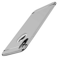 iPhone Xs Max Case,Ultra Slim 3 in 1 Electroplating Protective Back Cover Full Protective Anti-Scratches Bumper Case Compatible with iPhone Xs Max (Silver)