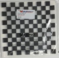 Dry Waxed Deli Paper Sheets - Paper Liners for Plasic Food Basket (100 Pack Black Chekered)