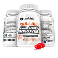 Pure Krill Oil Omega 3 Supplement by Perfotek - High Grade Pure Essential Fatty Acids EPA DHA Astaxanthin - 30 Antarctic Small Soft Gel Capsules