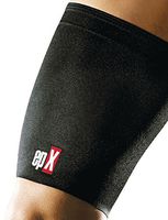 epX Contoured Thigh Support, Thigh Brace Compression Sleeve for Pulled Hamstrings, Muscles, Sprains, Strains, and Running, Improves Circulation, Injury Recovery & Prevention, Breathable, Medium