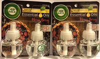Air Wick Scented Oil Refills - Limited Edition Holiday Collection - Merry Berry - 2 Count Oil Refills Per Package - Pack of 2 Packages