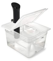 EVERIE Sous Vide Container 12 Quart EVC-12 with Collapsible Hinged Lid for Anova Nano or AN500-US00, Also Fits Instant Pot