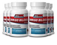 ginko biloba extract - Ginkgo Biloba Leaf Extract 50:1 120mg - improve sexual function with Ginko biloba natural supplement (6 bottles 300 capsules)