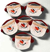 The Lakeside Collection 6-Pc Snowman Treat Bags -