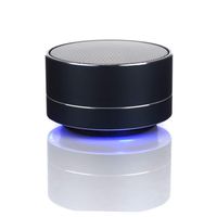 AGT Portable Bluetooth Black Color Speaker Use for Camping, Hiking, Biking, Gaming, Beach Party