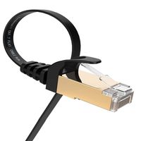 Cat 7 Ethernet Cable 6.5ft, VANDESAIL Network Cable, RJ45 High-Speed Professional Gold Plated Plug STP Wires CAT7 LAN Patch Cable Cord for Xbox, PS4, Modems, and Routers(2m/6.5ft-2pack)