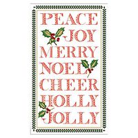 Caspari Yuletide Cheer Paper Match Box - 40 Stick Matches