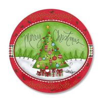 Holiday Houndstooth Christmas Envelope Seals - Set of 144 1-1/2" diameter Self-Adhesive, Flat-Sheet holiday sticker Seals