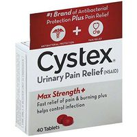 Cystex Plus Urinary Pain Relief Tablets 40 ea (Pack of 3)