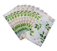 100pcs 6x8.7" 15x22cm Clear Front Leaf Zip Lock Bag with Clear Window,Reclosable Pouches Zipper Grip Seal Packaging