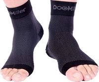 Doc Miller Plantar Fasciitis Socks Medical Grade Compression Foot Sleeves - Ankle Arch & Heel Support Achilles Tendon Support, Heel Spurs Tendonitis, Joint Pain Eases Swelling (Black, 3X-Large)