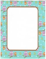 Owls In A Tree Stationery Printer Paper 26 Sheets