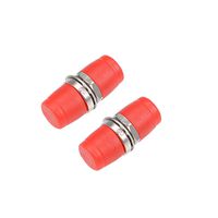 uxcell FC to FC Fiber Coupler Flange Type Fiber Optical Adapter Connector Singlemode/Multimode Simplex 2Pcs D Type