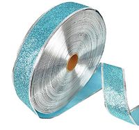 Da.Wa Wired Glitter Ribbon for Bows/Gift Wrapping/Christmas,2"x78"Blue/Red/Gold/Purple