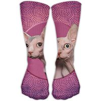 Women Men Classics Socks Hairless Cat Wallpaper Athletic Stockings 30cm Long Sock One Size