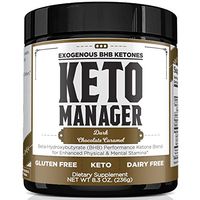 Keto Manager - Exogenous Ketone Performance Blend - Made with Patented goBHB Beta-Hydroxybutyrate (BHB) Salts - Assists with Pre-Workout Energy, Mental Clarity & Burning Fat