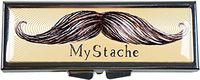 MyStache Mustache Pill Box - Compact 1 Compartment Medicine Case
