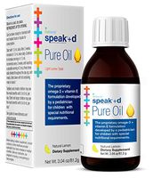 Lifetrients – Speak+D Pure Oil – Natural Lemon – 3.04 oz – Pediatrician Formulated to Support Children with Special Nutritional Requirements – Enhanced with Omega-3, Vitamin E, Vitamin D & Vitamin K