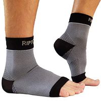 RiptGear Plantar Fasciitis Socks for Women and Men - 1 Pair Plantar Fasciitis Sleeves for Heel and Foot Pain with Ankle Compression (Large)