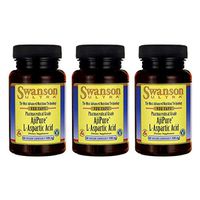 Swanson Amino Acid L-Aspartic Acid 500 Milligrams 60 Veg Capsules (3 Pack)