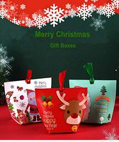 Fascola Christmas Candy Boxes,Small 3D Christmas Holiday Gift Box Set for Party Favors, Candy, Ornaments, Toys, Baked Goods and Games – 30 Pack (Package D)