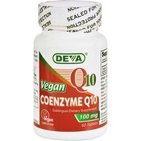DEVA VEGAN VITAMINS COENZYME Q10,100MG,VEGAN, 60 TAB