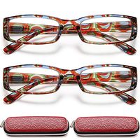 Reading Glasses Womens Blue Light Blocking - 2 Pairs Ladies Blue Screen Readers +2.5 Anti-Blue Lightweight Computer Eyeglass Choose Your Magnification