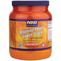 Now Foods Arginine Power Super Stack Tropical Punch Flavor 2.2 lbs. 3 Pack
