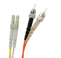 Leviton 62DTL-M02 Fiber Patch Cord, 62.5/125um, Multimode, Duplex, ST to LC, 2 Meters