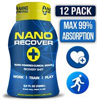 Nano Recover | Clinical Grade Recovery Shot | Immune Support, Energy, Morning After Alcohol Recovery Drink | Liver Detox & Hangover Prevention Remedy w/DHM, Electrolytes, Vitamins, Minerals- 12 pk