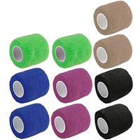 ESUPPORT 2 Inches X 5 Yards Self Adherent Cohesive Wrap Bandages Strong Elastic First Aid Tape for Wrist Ankle 10 Count