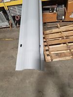 ELEMAT 2" X8FT. Grey PVC Ribbed Cable Guard PE-2UG8 U-Guard Riser