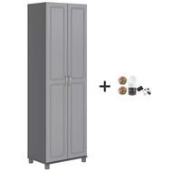 SystemBuild Kendall 24" Utility Storage Cabinet, Gray