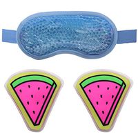 Cold Eye Mask, Hot Cold Compress Pack Eye Therapy Gel Bead Cooling Eye Mask for Puffy Eyes, Headache, Migraine Headaches, Migraines, Dark Circles, Sinus - Reusable Eye Face Mask (type2)