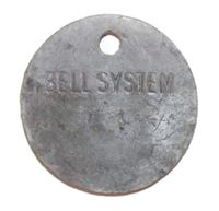 Telephone Pole Cable Lead From Bell System Company