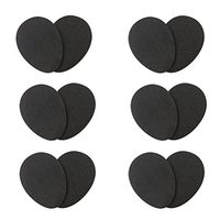 BESTOMZ 6 Pairs High Heel Sole Protectors Anti Slip Rubber Stickers for Men and Women (Black)