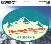 Squiddy Mammoth Mountain California - Vinyl Sticker Decal for Phone, Laptop, Water Bottle (3" Tall)
