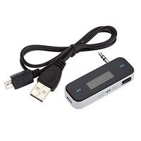 yodaliy FM Transmitter Portable Audio Universal 3.5mm Jack Accessories Car Radio MP3 Music Mini LCD Digital Auto