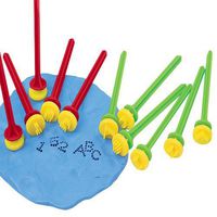 Constructive Playthings Alphabet and Number Stamper for Clay, Dough, and Paint