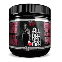 Rich Piana 5% Nutrition All Day You May 10:1:1 BCAA Post Workout Muscle & Joint Recovery Drink Supplement Powder, Essential Amino Acids, Creatine, Sugar-Free, 16.4 oz, 30 Servings (Watermelon)
