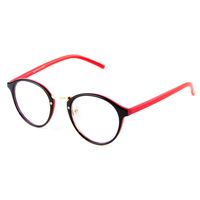 Cyxus Computer Blue Light Filter Vintage Retro Glasses, Anti Eye Strain Eyewear UV Headaches Lightweight Frame Eyeglasses TR90 (8065T04,Red)